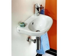 Villeroy &amp; Boch Gustavsberg Small Nautic 5540 plautuvė su tvirtinimu, 40 cm, sieninė plautuvė, balta, 1 kriauklė, 400 mm, 275 mm