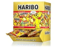 Haribo mini maišeliai po 10 g su Goldbears guminukais - (100 vnt. x 10 g)