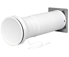 DUKA Teleskopinis vožtuvas Ø105 mm 260/400 mm pilka/balta tipas 450 DB