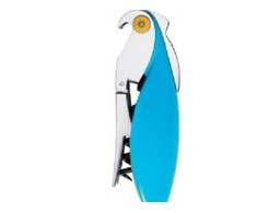 Alessi PARROT Korkociąg do butelių su aliuminio, mėlyna papuga-AAM32 AZ