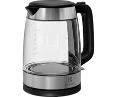 Virdulys Electrolux E4GK1-4GB, 1.7 L, 2200 W, Juodas, Nerūdijantis plienas, Transparent, Glass, Nerūdijantis plienas