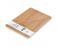 Virtuvinės svarstyklės Terraillon Įkraunamos bambukinės virtuvės svarstyklės, 5kg