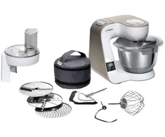 Virtuvinis kombainas Bosch MUM5XW10, 3.9 L, Baltas, Touch, 1.1 m, 3.9 L, 4 discs