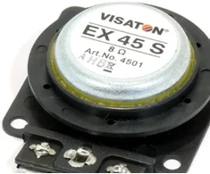 Visaton VS-EX45S, rūšiavimas, 10 W, 8 omai (O), 6 g, 2,79 cm (1,1")