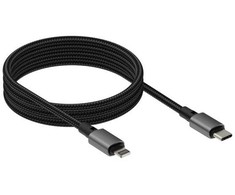 Kabelis USB Vision 1 m Lightning na USB-C magnetyczny spiralny Oryginalny Apple C91 Lightning 27 W 5 A (TC 1MLTGMAG/BL)