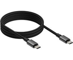 Kabelis USB Vision USB-C 3.2 Magnetyczny Spiralny 1m 240W 5A Juodas (TC 1MUSBCMAG/BL)