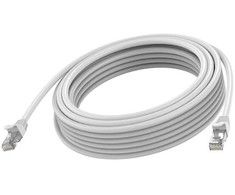 Vision RJ45 (m) zu RJ45 (m) - STP geschirmtes Twisted-Pair - CAT 6a - 10 Gbps - 24 AWG - mit Knickschutz - 3 m - baltas