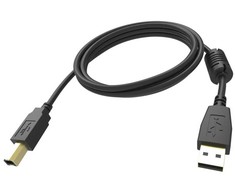 Kabelis USB Vision USB-A - USB-B 3 m Juodas (TC 3MUSB/BL)