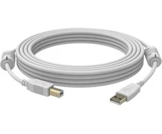 Vision 3 m USB 2.0, 3 m, USB A, USB B, USB 2.0, Kištukas/Kištukas, Baltas