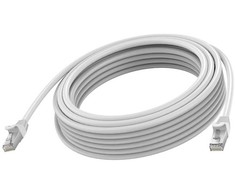 Vision RJ45 (m) zu RJ45 (m) - STP geschirmtes Twisted-Pair - CAT 6a - 10 Gbps - 24 AWG - mit Knickschutz - 5 m - baltas
