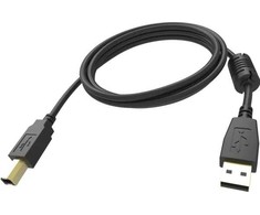 Kabelis USB Vision USB-A - USB-B 5 m Juodas (TC 5MUSB/BL)