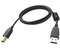VISION 5m juodas USB 2.0 kabelis