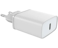 Vision Profesionalūs, montuojami USB-C greitieji įkrovikliai su ES kištuko adapteriu - gamykliškai MFI sertifikuoti - 30 W - 5 V / 3 A arba 9 V / 2,2 A arba 12 V / 1,67 A - USB-C lizdas - ES CEE 7/7 Schuko kištukas - sz