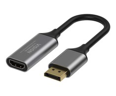 Vision DisplayPort į HDMI adapteris - 8k 60 Hz - DP versija 1.4 - auksiniai kištukai - HDMI 2.1 - nekonvertuoja HDMI į DP - karštasis prijungimas - DP (v) į HDMI (m) - išorinis skersmuo 5,0 mm - 32 AWG - bendras ilgis 225 mm -
