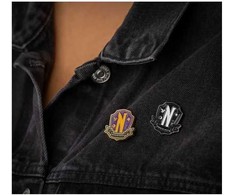 KNYGA Bookshop Wednesday Set Of 2 Pin Badge-Nevermore Academy