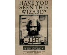 Plakatas Vision Sirius Juodas Wanted plakat