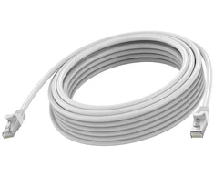 Vision RJ45 (m) zu RJ45 (m) - STP geschirmtes Twisted-Pair - CAT 6a - 10 Gbps - 24 AWG - mit Knickschutz - 5 m - baltas