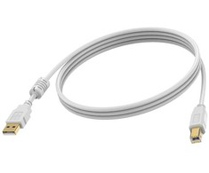 Kabelis USB Vision USB-A - USB-B 2 m Baltas (TC 2MUSB)