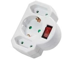Vivanco 27369 - Baltas - 1x Schuko 2x Euro