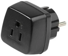 Vivanco 34436, B tipas, F tipas, 250 V, 50 Hz, 15 A, juodas