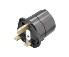 Vivanco TA D/GB, G tipas (JK), F tipas, 250 V, 50 Hz, 13 A, juodas