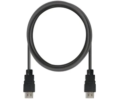 Vivanco VVVXHDMI25MMGK, 2,5 m, HDMI Type A (standartinis), HDMI Type A (standartinis), juodas