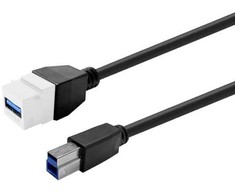 Kabelis USB VivoLink Pro Keystone USB 3.0 Baltas (PROKEYUSB3AFBM1W)