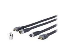 Vivolink PRO HDMI CROSS WALL CABLE, 15 m, 1920 x 1080 pikselių, 3D, 10.2 Gbit/s, Audio Return Channel (ARC), Juodas
