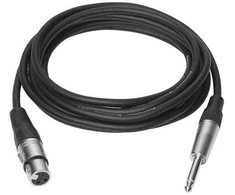 Vivolink PROAUDXLRJACK10, XLR, Kištukas, 6,35 mm, Kištukas, 10 m, Juodas