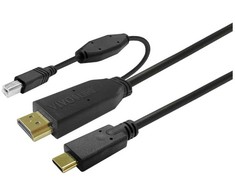 Kabelis USB VivoLink USB-C - HDMI 7.5 m Juodas (PROUSBCHDMIUSBB7.5)