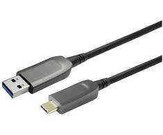 Kabelis USB VivoLink USB-C - USB-A 10 m Juodas (PROUSBCAMMOP20)