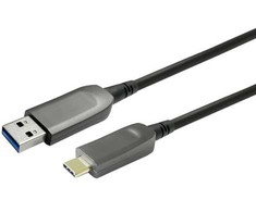 Kabelis USB VivoLink USB-C - USB-A 10 m Juodas (PROUSBCAMMOP30)