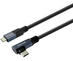 VivoLink USB-C į USB-C kampinis kabelis
