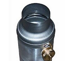 VM Building Solutions SAS - Plader VMZINC lietaus vandens surinktuvas su jungtimi ir žarna, 76 mm