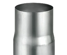 VM Building Solutions SAS - Plader VMZINC perėjimo mova suvirintam vamzdžiui, ZINC NATUR - 87 mm