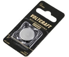 Voltcraft LIR2032 Knopfzellen-Akku LIR 2032 Lithium 45 mAh 3.6 V 1 St.