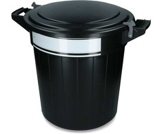 Vplast Šiukšliadėžė Oregon Storage bucket 80 l juodas, lid, lock and writing label 1 st