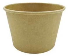 Øvrige Delicup kartonas nebalintas rudas/rudas 8 oz/240 ml 50 vnt./pak.
