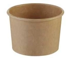 Øvrige Ledų indeliai 120/140 ml 3 oz Ø74x49 mm, rudi, kartoniniai, 50 vnt./vnt. - (50 vnt.) - Kartonas su PE danga viduje