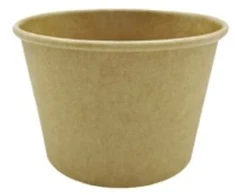 Øvrige Delicup kartonas nebalintas rudas/rudas 8 oz/240 ml 50 vnt./pak.