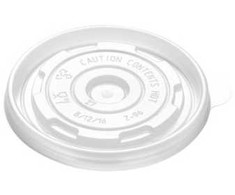 Øvrige Plastikinis dangtelis apvalus Ø96xH8 mm PP, skaidrus, sriubos popieriniams puodeliams 25/35/50 cl, 50 vnt./pak.