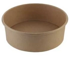 Salotų dubenėlis, kartonas, rudas, Ø150x50mm, 500ml, 20 oz, 50 vnt./pak., rudas, 1x1x1mm (50 vnt.)