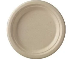 Øvrige Lėkštė 18cm cukranendrių išspaudos be PFAS 50vnt./pak. Ruda 1x1x1mm (50vnt.)