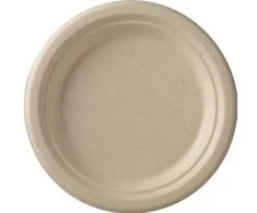 Øvrige Lėkštė 18cm cukranendrių išspaudos be PFAS 50vnt./pak. Ruda 1x1x1mm (50vnt.)