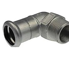 Vsh Fittings Bv VSH alkūnė 90°, antgalis/įmova, 22 mm x 3/4, atspari rūgštims