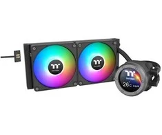 Vandens aušinimas Thermaltake Thermaltake TH240 V2 Ultra EX ARGB CPU „viskas viename“ skysčio aušintuvas, aušinamas vandeniu (juodas)
