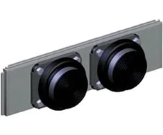 Sieninė spintelė Ensto Cubo P membraninis flanšas su gumine membrana 2 x Ø27 - 66mm, 300mm dėžutės šonui