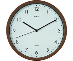 Maul MAUL Laikrodis ścienny MAULgrain 30 cm Laikrodis kwarcowy bez baterii ciemny