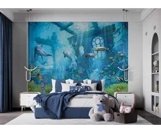 Walltastic Tapetai „Jūros nuotykiai“ 243 x 305 cm