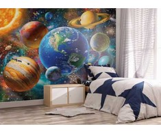 Walltastic Saulės sistemos tapetai 243 x 305 cm